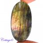 Certified 81.05Cts. NATURAL GOLDEN FLASH LABRADORITE CABOCHON GEMSTONE C6-2573