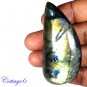 Certified 131.75Cts. NATURAL GOLDEN FLASH LABRADORITE CABOCHON GEMSTONE C6-2558