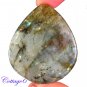 CERTIFIED 127.20Cts. NATURAL GOLDEN FLASH LABRADORITE CABOCHON GEMSTONE C6-2584