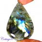 CERTIFIED 88.55Cts. NATURAL GOLDEN FLASH LABRADORITE CABOCHON GEMSTONE C6-2646