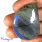 CERTIFIED 77.00Cts. NATURAL GOLDEN FLASH LABRADORITE CABOCHON GEMSTONE C6-2655