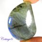 CERTIFIED 77.00Cts. NATURAL GOLDEN FLASH LABRADORITE CABOCHON GEMSTONE C6-2655