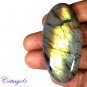 CERTIFIED 116.60Cts. NATURAL GOLDEN FLASH LABRADORITE CABOCHON GEMSTONE C6-2641