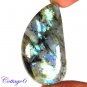 CERTIFIED 78.40Cts. NATURAL GOLDEN FLASH LABRADORITE CABOCHON GEMSTONE C6-2651