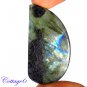 CERTIFIED 93.60Cts. NATURAL GOLDEN FLASH LABRADORITE CABOCHON GEMSTONE C6-2608