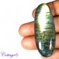 CERTIFIED 90.10Cts. NATURAL GOLDEN FLASH LABRADORITE CABOCHON GEMSTONE C6-2634