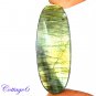 CERTIFIED 90.10Cts. NATURAL GOLDEN FLASH LABRADORITE CABOCHON GEMSTONE C6-2634