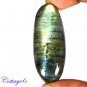 CERTIFIED 90.10Cts. NATURAL GOLDEN FLASH LABRADORITE CABOCHON GEMSTONE C6-2634