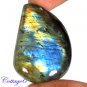 CERTIFIED 78.95Cts. NATURAL GOLDEN FLASH LABRADORITE CABOCHON GEMSTONE C6-2631