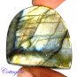 CERTIFIED 81.05Cts. NATURAL GOLDEN FLASH LABRADORITE CABOCHON GEMSTONE C6-2649