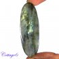 CERTIFIED 78.05Cts. NATURAL GOLDEN FLASH LABRADORITE CABOCHON GEMSTONE C6-2636