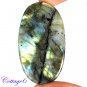 CERTIFIED 108.85Cts. NATURAL GOLDEN FLASH LABRADORITE CABOCHON GEMSTONE C6-2640