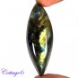 CERTIFIED 81.25Cts. NATURAL GOLDEN FLASH LABRADORITE CABOCHON GEMSTONE C6-2652