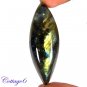 CERTIFIED 81.25Cts. NATURAL GOLDEN FLASH LABRADORITE CABOCHON GEMSTONE C6-2652
