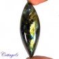 CERTIFIED 81.25Cts. NATURAL GOLDEN FLASH LABRADORITE CABOCHON GEMSTONE C6-2652