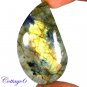 CERTIFIED 90.75Cts. NATURAL GOLDEN FLASH LABRADORITE CABOCHON GEMSTONE C6-2623