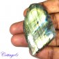 CERTIFIED 115.05Cts. NATURAL GOLDEN FLASH LABRADORITE CABOCHON GEMSTONE C6-2630