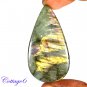 CERTIFIED 93.75Cts. NATURAL GOLDEN FLASH LABRADORITE CABOCHON GEMSTONE C6-2619