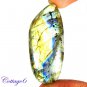 CERTIFIED 65.50Cts. NATURAL GOLDEN FLASH LABRADORITE CABOCHON GEMSTONE C6-2639