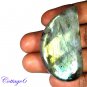 certified 92.30Cts. NATURAL GOLDEN FLASH LABRADORITE CABOCHON GEMSTONE C6-2609