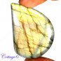 CERTIFIED 96.90Cts. NATURAL GOLDEN FLASH LABRADORITE CABOCHON GEMSTONE C6-2606
