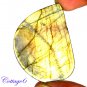 CERTIFIED 96.90Cts. NATURAL GOLDEN FLASH LABRADORITE CABOCHON GEMSTONE C6-2606