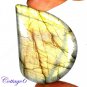 CERTIFIED 96.90Cts. NATURAL GOLDEN FLASH LABRADORITE CABOCHON GEMSTONE C6-2606