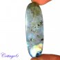 CERTIFIED 68.20Cts. NATURAL BLUE FLASH LABRADORITE CABOCHON GEMSTONE C6-2614