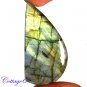 CERTIFIED 77.95Cts. NATURAL GOLDEN FLASH LABRADORITE CABOCHON GEMSTONE C6-2632