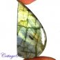 CERTIFIED 77.95Cts. NATURAL GOLDEN FLASH LABRADORITE CABOCHON GEMSTONE C6-2632