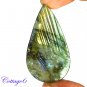 CERTIFIED 112.65Cts. NATURAL GOLDEN FLASH LABRADORITE CABOCHON GEMSTONE C6-2622