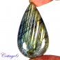 CERTIFIED 112.65Cts. NATURAL GOLDEN FLASH LABRADORITE CABOCHON GEMSTONE C6-2622