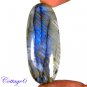 CERTIFIED 100.35Cts. NATURAL GOLDEN FLASH LABRADORITE CABOCHON GEMSTONE C6-2644