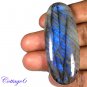 CERTIFIED 100.35Cts. NATURAL GOLDEN FLASH LABRADORITE CABOCHON GEMSTONE C6-2644