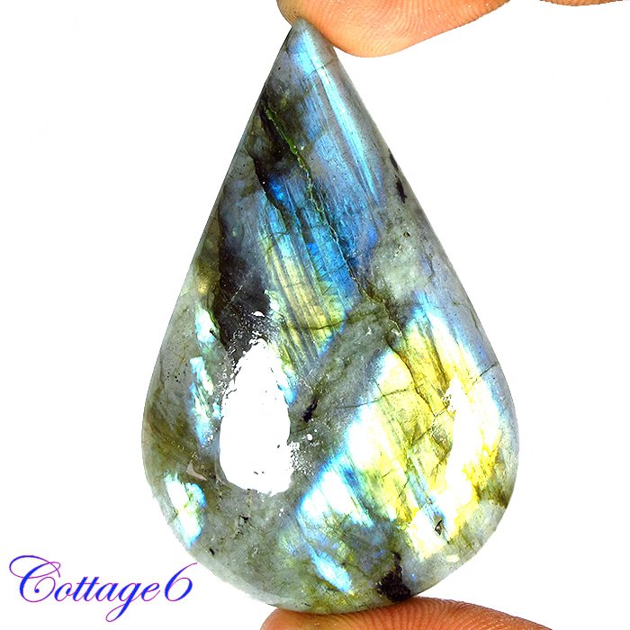 CERTIFIED 129.80Cts. NATURAL GOLDEN FLASH LABRADORITE CABOCHON GEMSTONE C6-2607