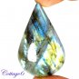 CERTIFIED 129.80Cts. NATURAL GOLDEN FLASH LABRADORITE CABOCHON GEMSTONE C6-2607