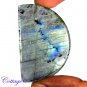CERTIFIED 97.30Cts. NATURAL GOLDEN FLASH LABRADORITE CABOCHON GEMSTONE C6-2611
