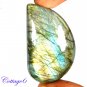 CERTIFIED 88.70Cts. NATURAL GOLDEN FLASH LABRADORITE CABOCHON GEMSTONE C6-2629