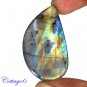 CERTIFIED 60.35Cts. NATURAL GOLDEN FLASH LABRADORITE CABOCHON GEMSTONE C6-2654