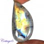 CERTIFIED 60.35Cts. NATURAL GOLDEN FLASH LABRADORITE CABOCHON GEMSTONE C6-2654