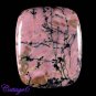 CERTIFIED 72.65Cts. NATURAL RHODONITE CABOCHON GEMSTONE C6-2542