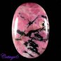 CERTIFIED 77.65Cts. NATURAL RHODONITE CABOCHON GEMSTONE C6-2537