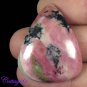 CERTIFIED 57.25Cts. NATURAL RHODONITE CABOCHON GEMSTONE C6-2533
