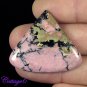 CERTIFIED 44.10Cts. NATURAL RHODONITE CABOCHON GEMSTONE C6-2541