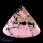 CERTIFIED 44.10Cts. NATURAL RHODONITE CABOCHON GEMSTONE C6-2541