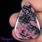 CERTIFIED 41.95Cts. NATURAL RHODONITE CABOCHON GEMSTONE C6-2544