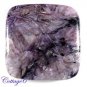 CERTIFIED 102.78Cts. NATURAL PURPEL CHAROITE CUSHION CABOCHON GEMSTONE C6-2178
