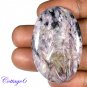CERTIFIED 75.87Cts. NATURAL PURPEL CHAROITE OVAL CABOCHON GEMSTONE C6-2181
