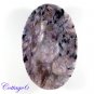 CERTIFIED 75.87Cts. NATURAL PURPEL CHAROITE OVAL CABOCHON GEMSTONE C6-2181