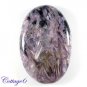 CERTIFIED 75.87Cts. NATURAL PURPEL CHAROITE OVAL CABOCHON GEMSTONE C6-2181